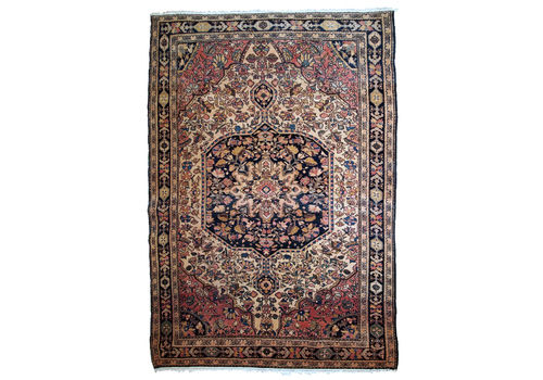 Handmade Antique Persian Sarouk Farahan Rug 4