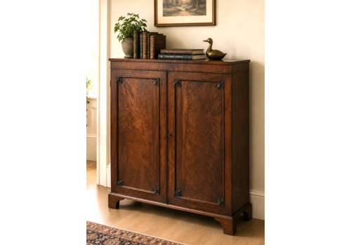 Antique Victorian Mahogany Bookcase Cabinet Cupboard Adjustable Shelves
