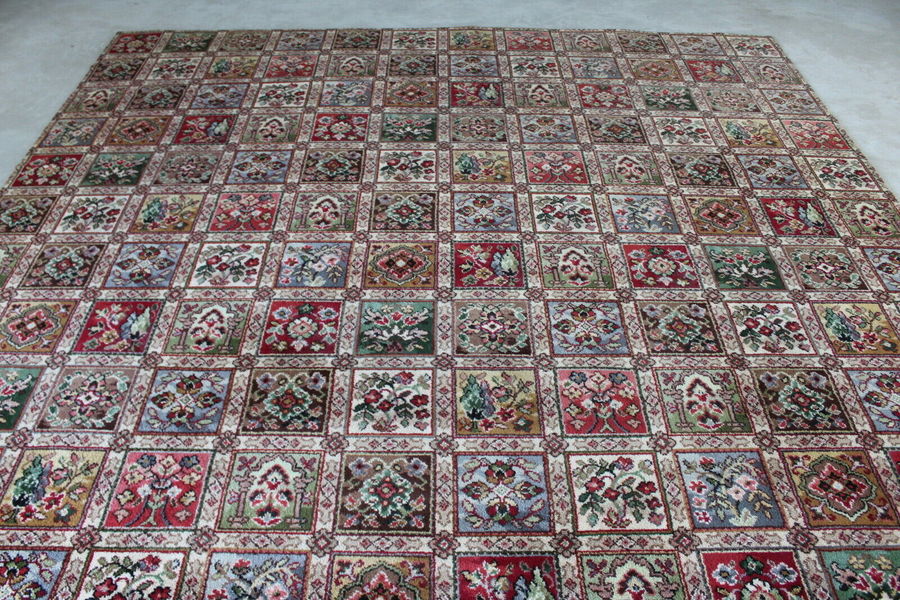 Retro Vintage Floral Carpet Rug Axminster? Vinterior