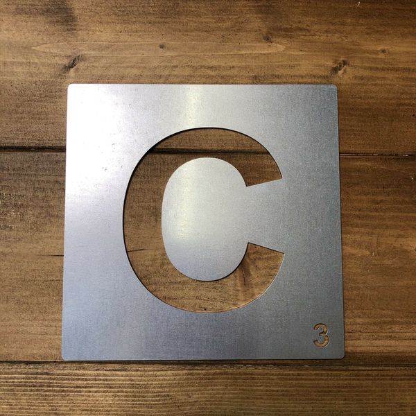 Galvanised Metal Scrabble Letter Tile Wall Decor Art Lettering