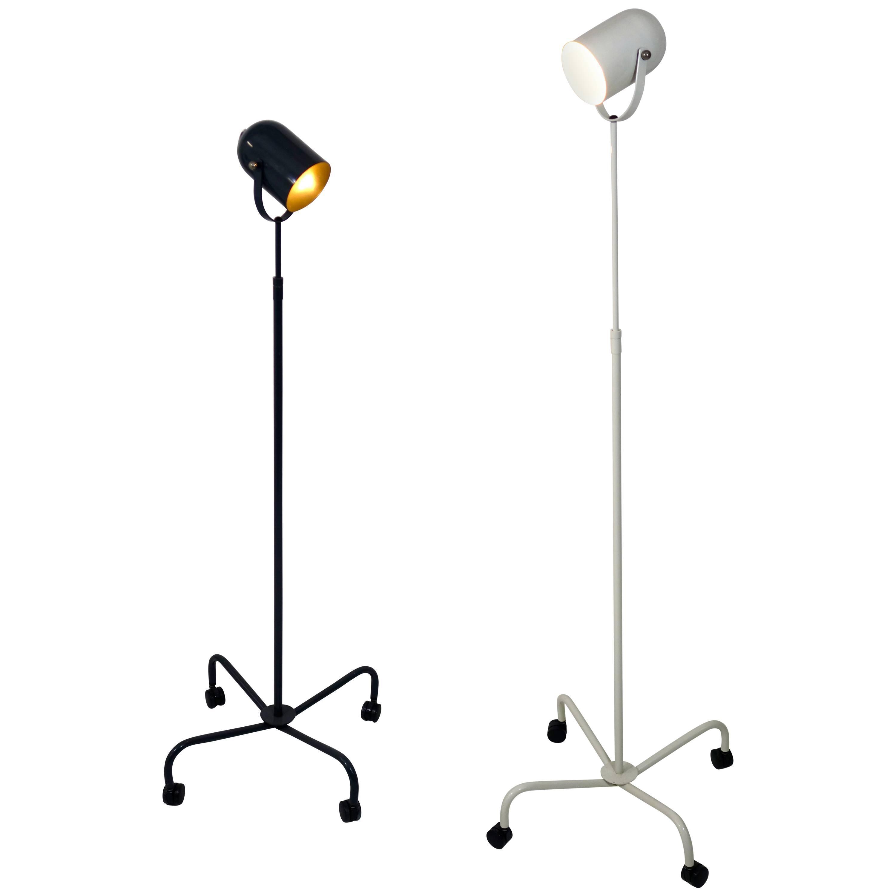 Pair Of Postmodern Floor Lamps Panto Beam By Danish Designer Verner Panton