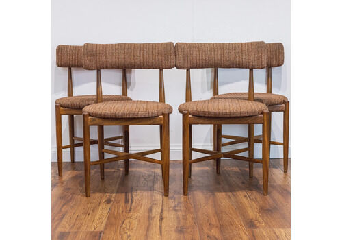 G Plan Fresco Teak Round Dining Chairs X4 By V. B. Wilkins
