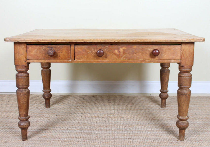 Antique Country Pine Table 19th Century Farmhouse Writing Desk 19th Century Farmhouse Writing Desk