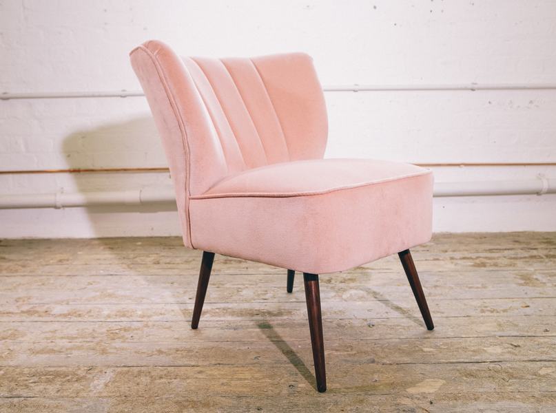 Blush Pink Cocktail Chair | Vinterior