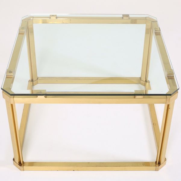 Italian Midcentury Brass Occasional Midcentury 1970s Italian Hollywood