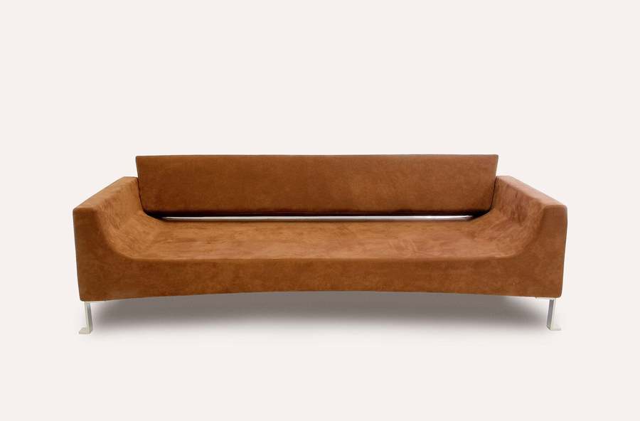 Antividia Mr Nilsson Faux Suede Leather Sofa Settee By Duilio Forte