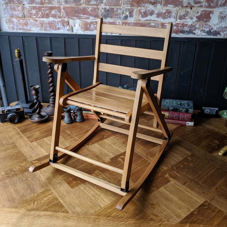 vintage childs rocking chair