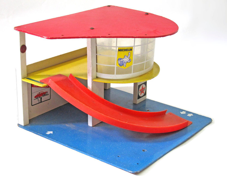wooden toy garage