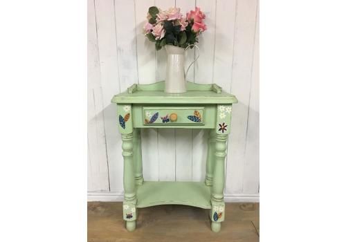 Bedside Table, Hand Painted, Entryway Table, Whimsical Furniture