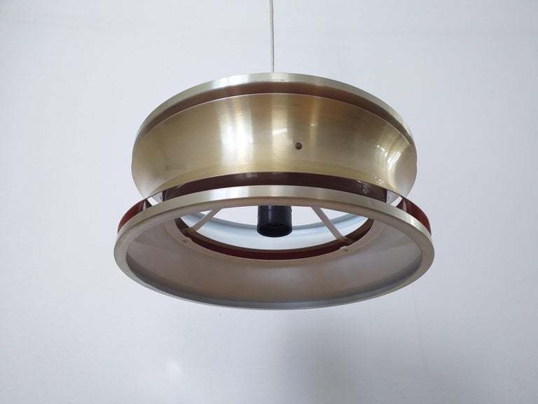 Mid Century Pendant In Style Of Jo Hammerborg, Denmark, 1970s photo for sale