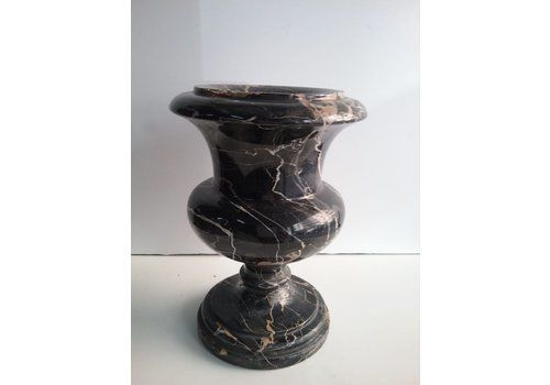 Antique Black Marble Vase