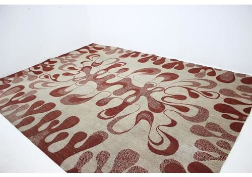 Abstract Organic Modernist Design Carpet / Rug   1960s
