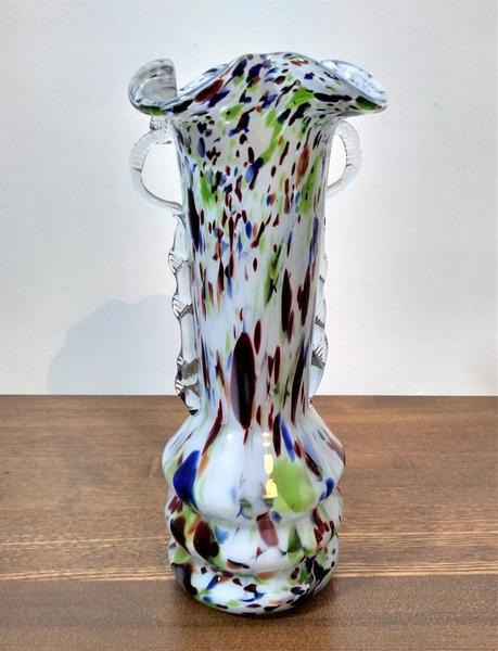 Multi Coloured Murano Style Glass Vase Vinterior - Large Coloured Glass Vases Multi Coloured Murano Style Glass Vase Vinterior - Large Coloured Glass Vases