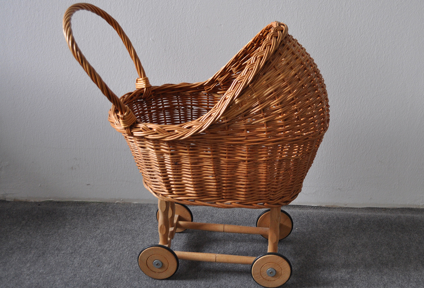 wicker pram toy