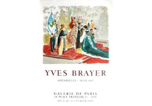 Brayer Yves   Lithograph Poster   The Crowning Of Iran