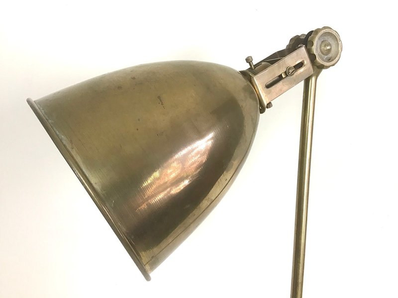 Brass Table Lamp From John Dugdill Ltd, 1920s photo vinterior