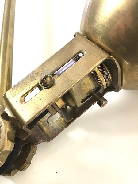 Brass Table Lamp From John Dugdill Ltd, 1920s photo vintage