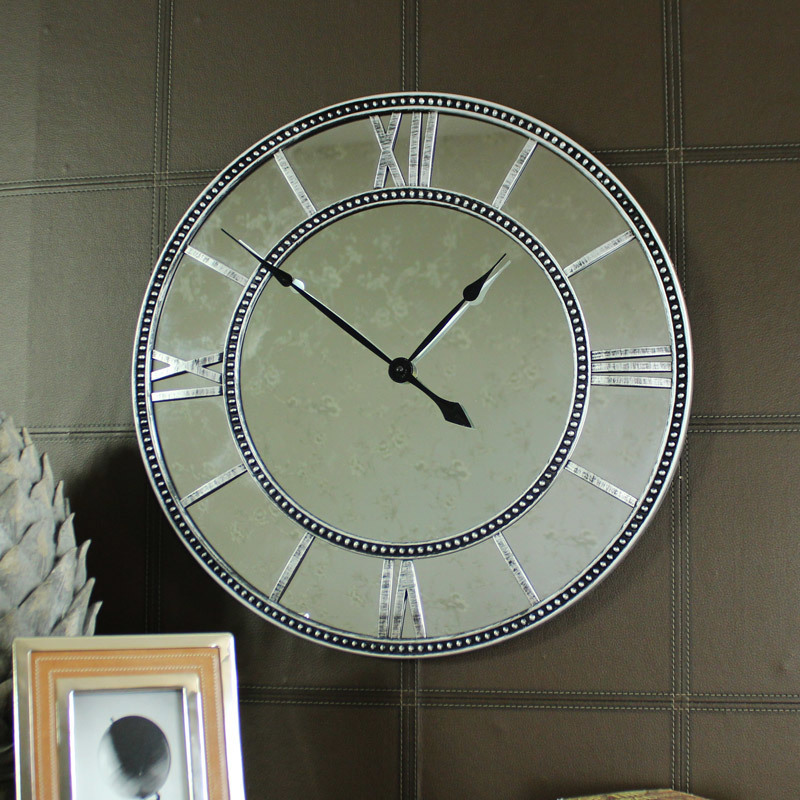 Large Mirrored Skeleton Style Wall Clock With Roman Numerals - Large Mirrored Skeleton Style Wall Clock With Roman Numerals Large Mirrored Skeleton Style Wall Clock With Roman Numerals - Large Mirrored Skeleton Style Wall Clock With Roman Numerals