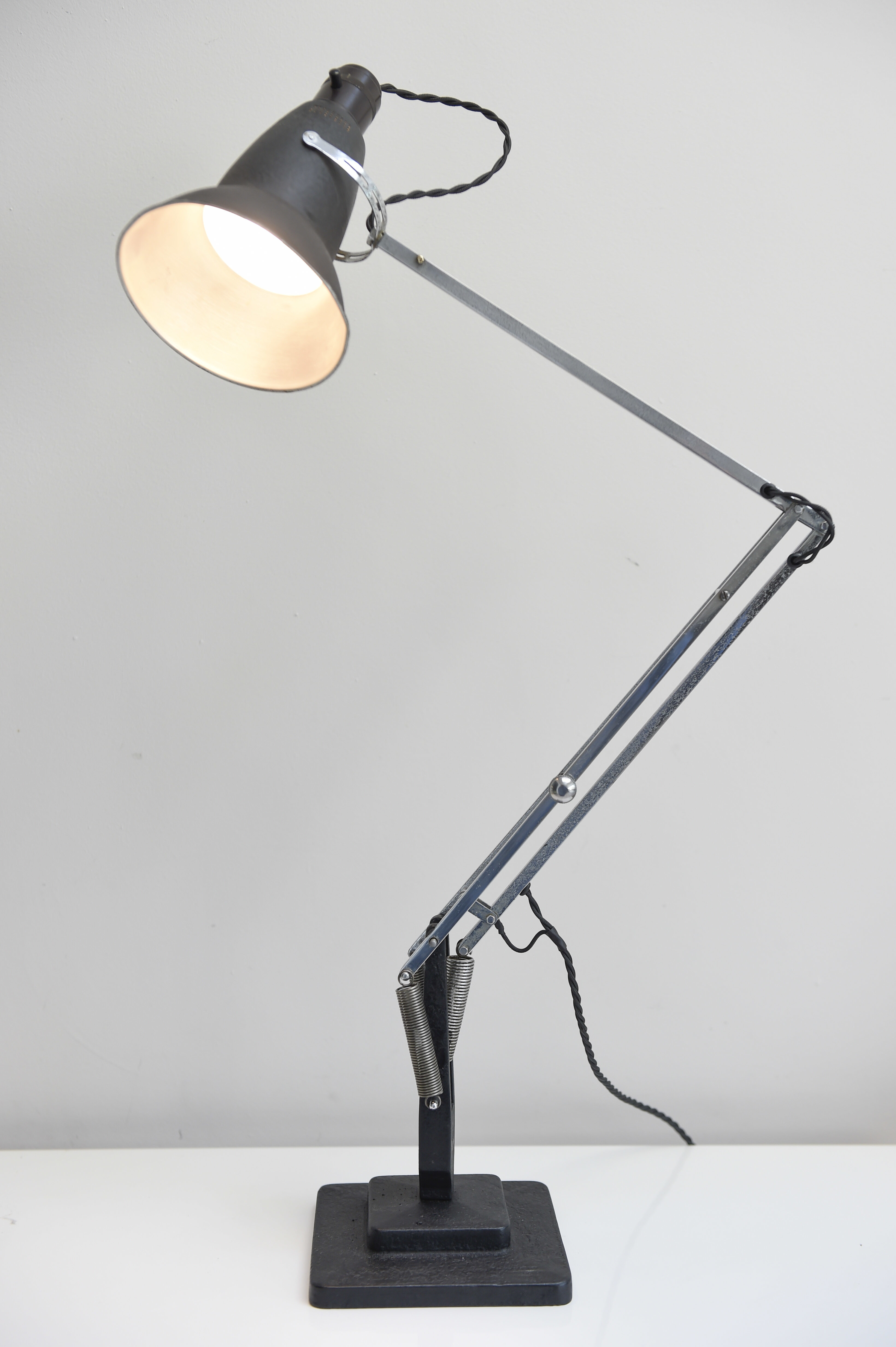 Beautiful 1940's Vintage First Edition Anglepoise Desk Lamp circa 1940 chromed