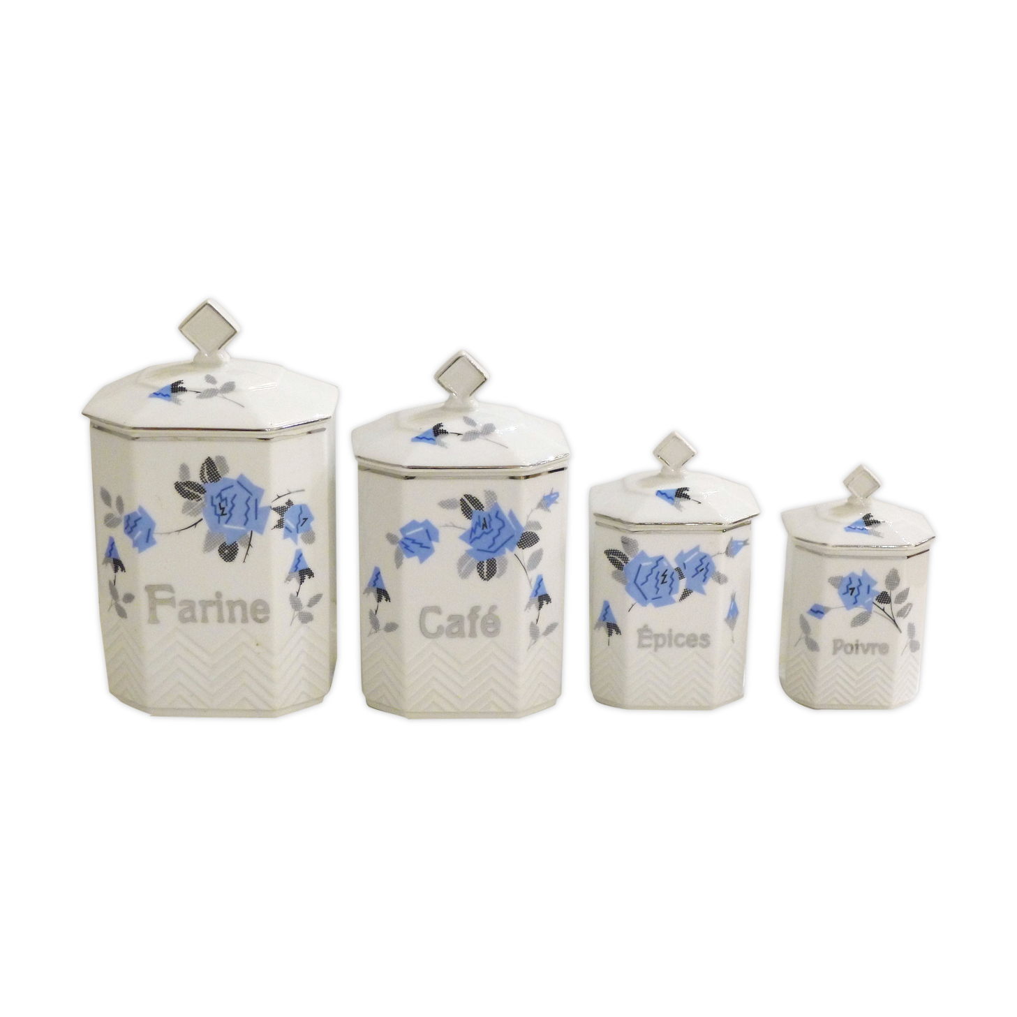 Vintage Accessories Ceramic Art Deco Kitchen Pots 1930' Vinterior