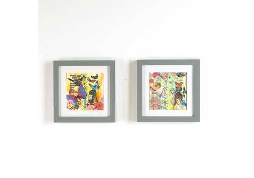 Pair Of Contemporary Collages