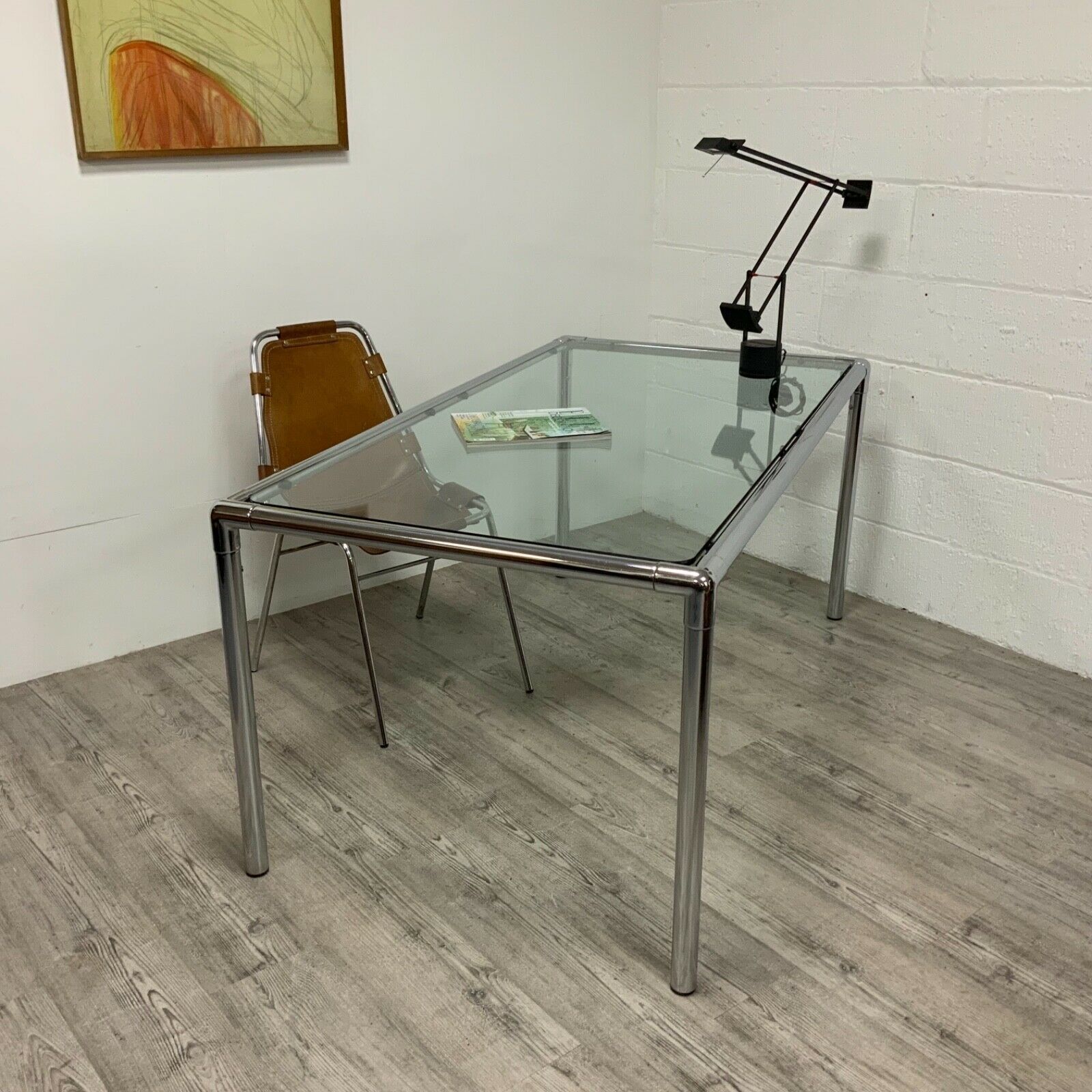 Vintage Mid Century Omk Rodney Kinsman Industrial Dining Office Table 1970s Omk Vinterior