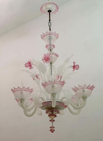 A 20th century glass chandelier, Murano, Venice, Italy A 20th century glass chandelier, Murano, Venice, Italy