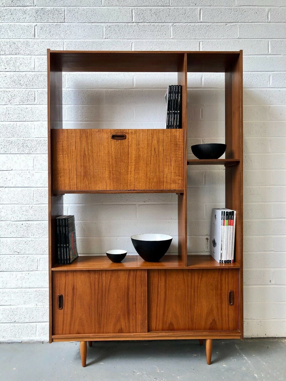 Vintage Stonehill Teak Book Case Room Divider Danish Retro G Plan Mid Century Vinterior