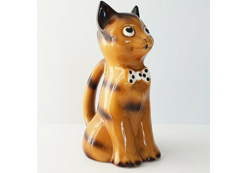 Superb Vintage Cat Pitcher 1960 In Ceramic 60s 60's 1960s 60s