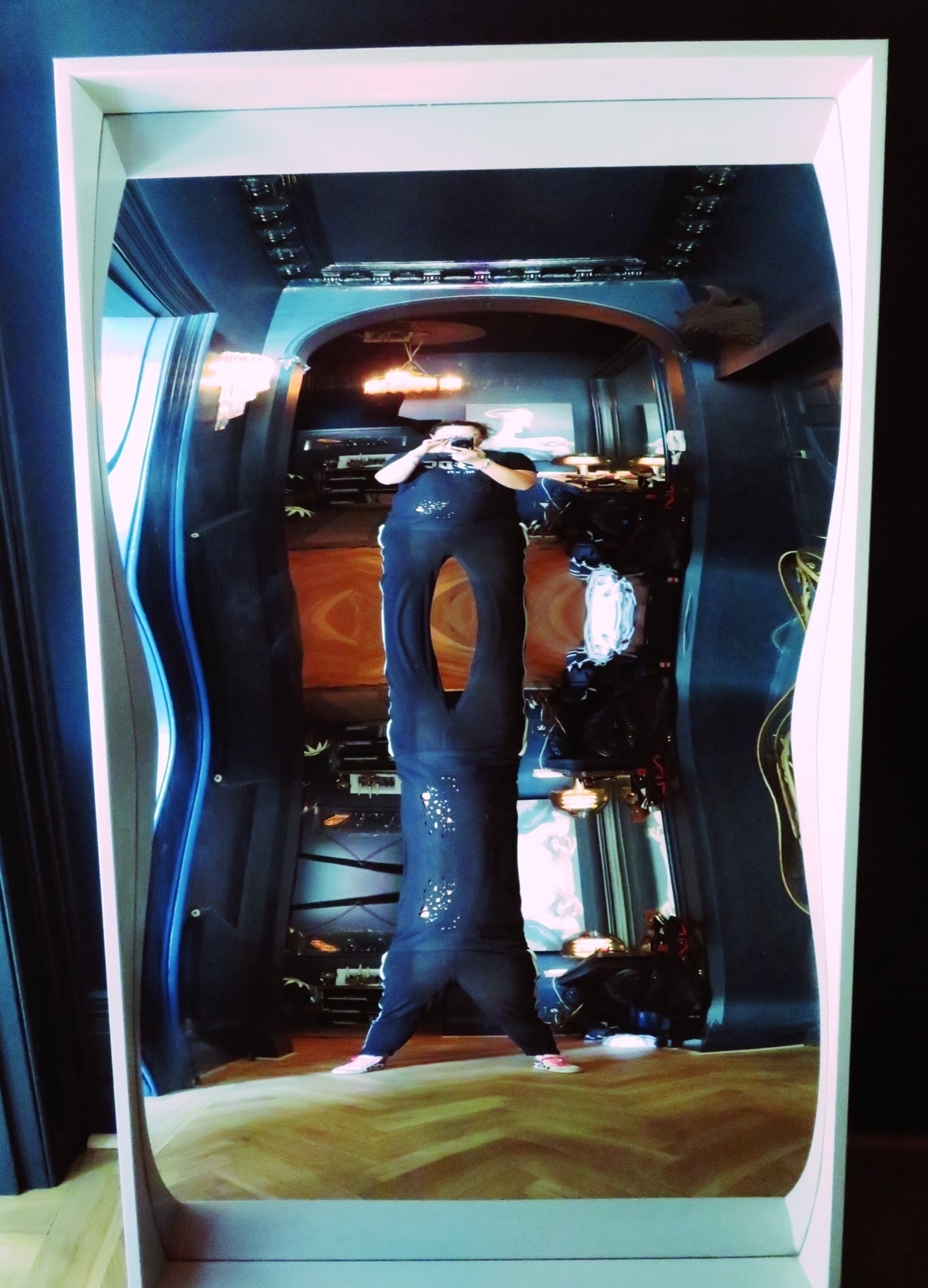 Huge Vintage Fairground Distortion Mirror Vinterior