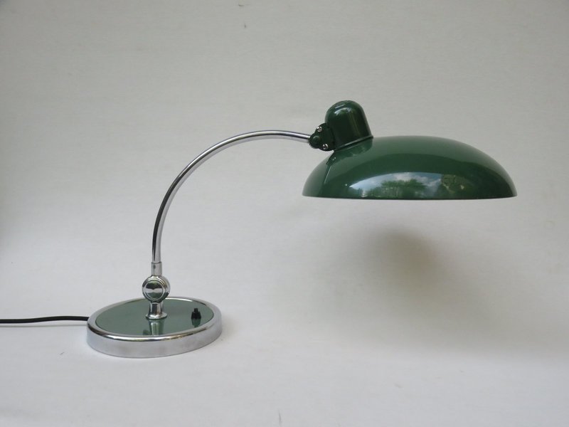 Green President Desk Lamps By Christian Dell For Kaiser Idell, 1930s, Set Of 2 photo for sale