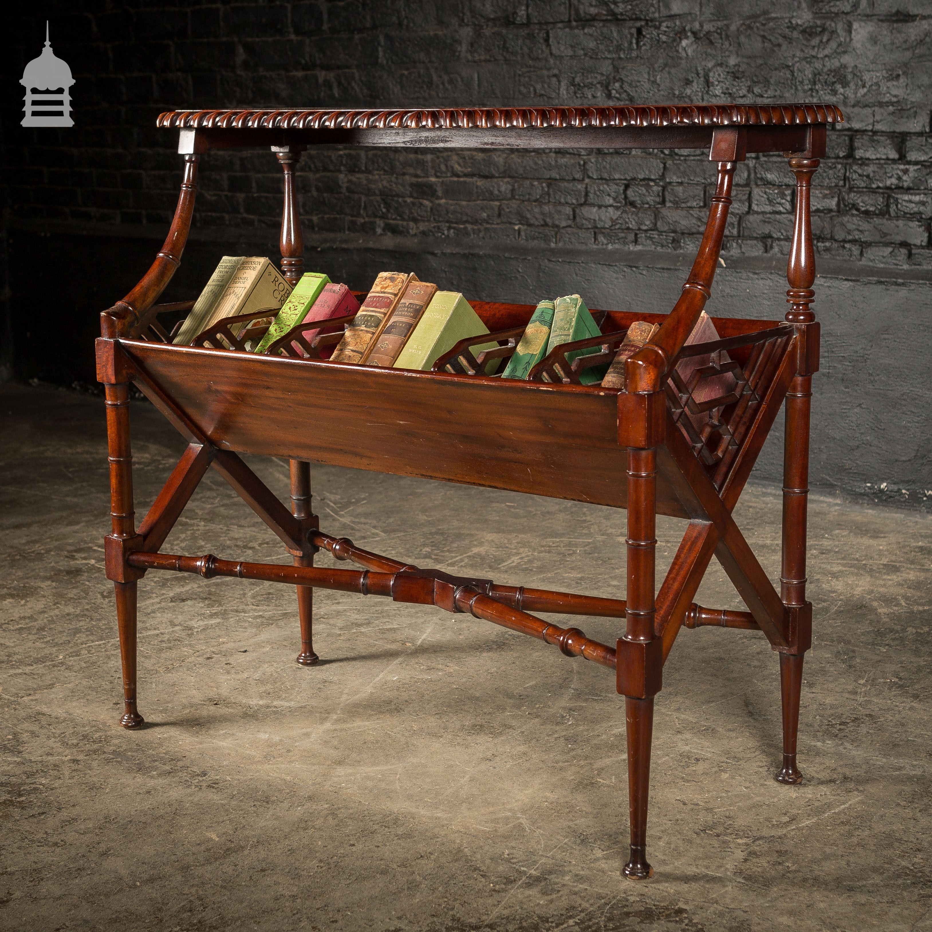 Victorian Regency Revival Library Book Trough Book Shelf Vinterior