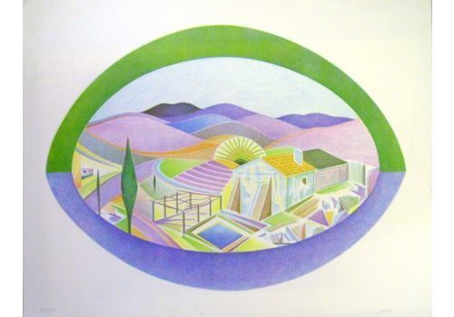 Sanès   Lithograph   Landscape