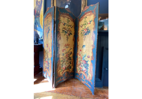 Fabulous Victorian Modesty Screen Circa 1880