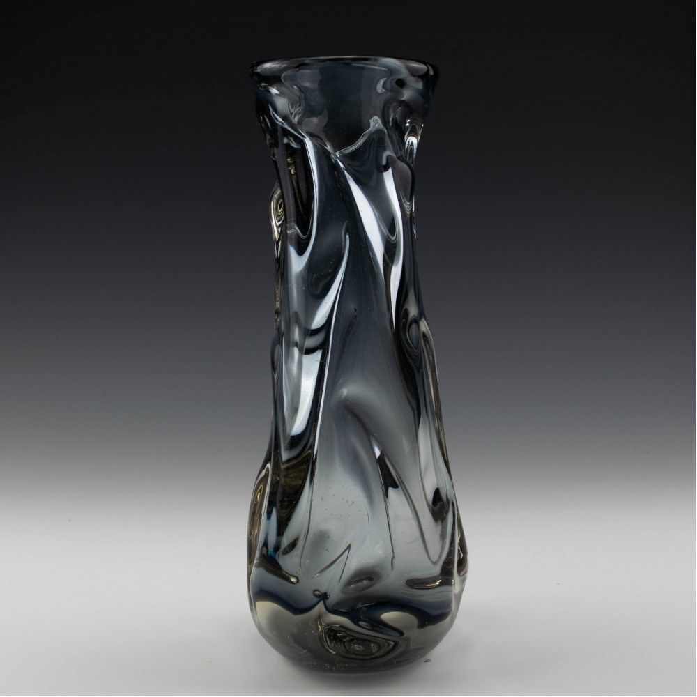Whitefriars Lilac Knobbly Vase Designed By William Wilson And Harry