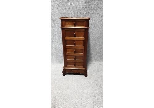 Tall French Walnut Chest Of Drawers