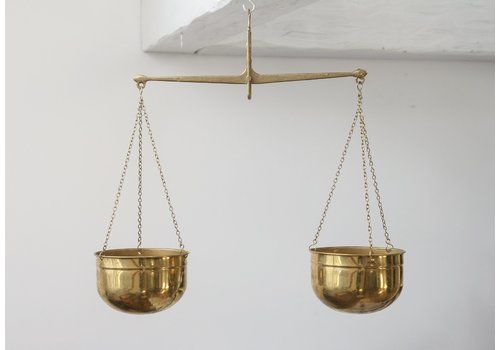 Mid Century Brass Scale