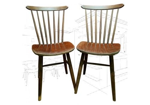Pair Of Vintage Czech Chairs
