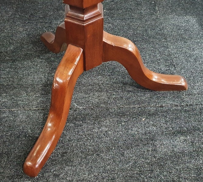 Large Mahogany Pedestal Wine Table Late 19th Century/ Early 20th photo furniture