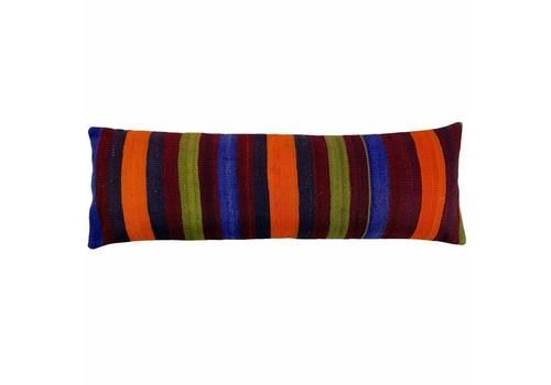 Bedding Kilim Pillow, Oversize Cushion Cover, Long Bolster Kilim Pillow Cover, King Pillow Shams Long Pillows For Bed