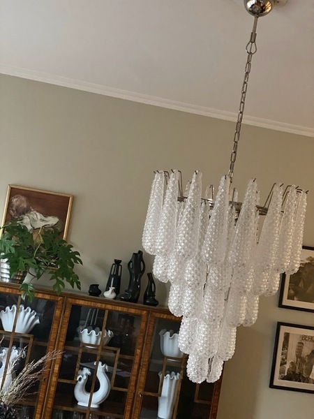 Drop Formed Murano Chandelier photo for sale