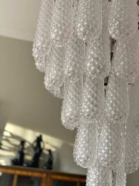 Drop Formed Murano Chandelier photo vinterior