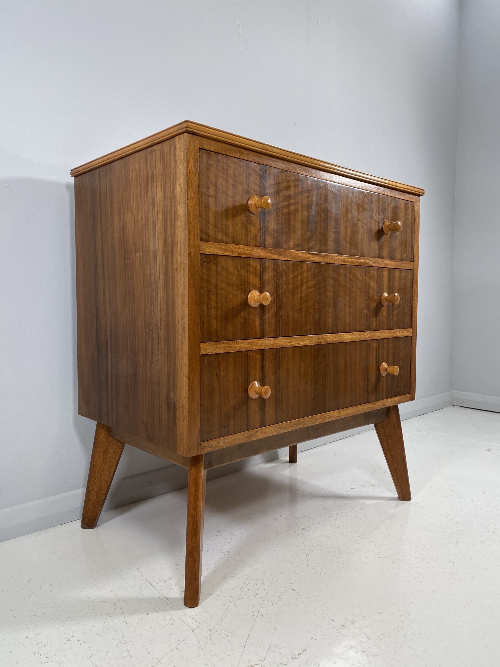 Morris Of Glasgow Chest Of Drawers 1960s Zebrano Range Morris of Glasgow Vinterior