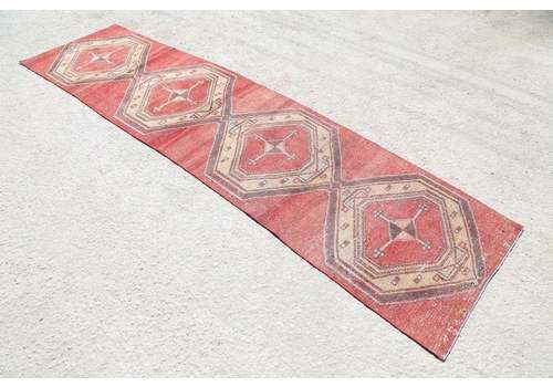 2x9 Vintage Rug • Anatolian Runner Rug • Kitchen Rug • Wool Rug • Area Rug • Antique Rug • Turkish Rug • Vintage Rug • Vintage Runner Rug.