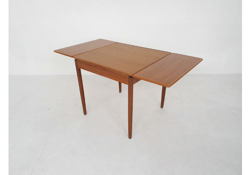 Teak Square Extendable Dining Table, The Netherlands 1960's