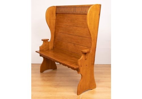 20th Century Oak Arts And Crafts Style Bench