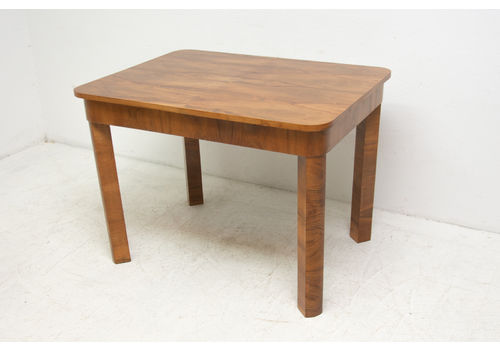 Fully Restored Adjustable Art Deco Dining Table, 1940s, Czechoslovakia