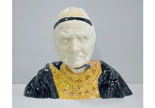 Earthenware Bust Of A Bigoudène, By H. Porson   1920/1930