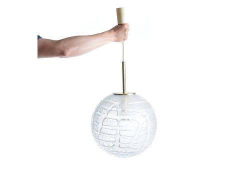 Large Glass Ceiling Light, 1970s