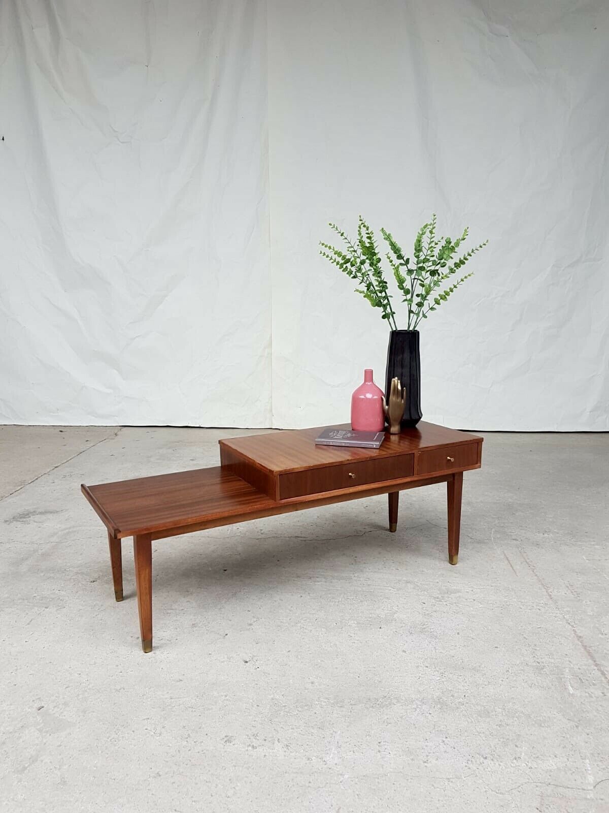 Vtg Mid Century Telephone Chair Table Bench Stool Danish Scandi Design